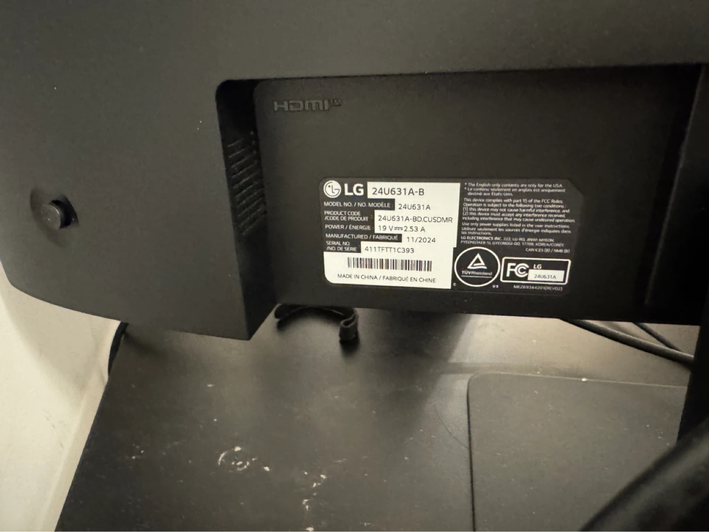 LG 24" 24U631A-B Monitor - photo 3