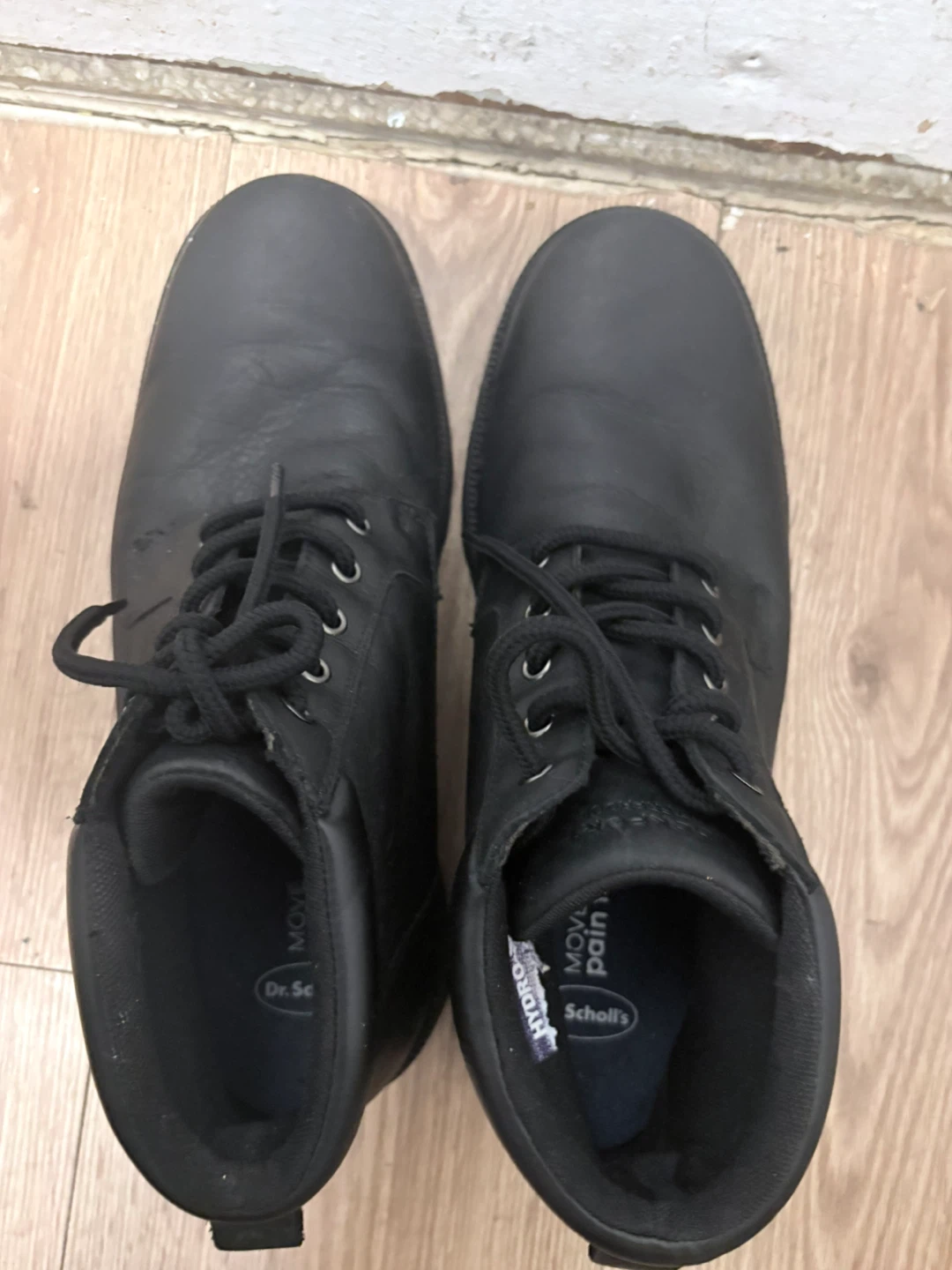 Dr. Scholl's Men's Black Leather Lace-Up Boots - photo 5