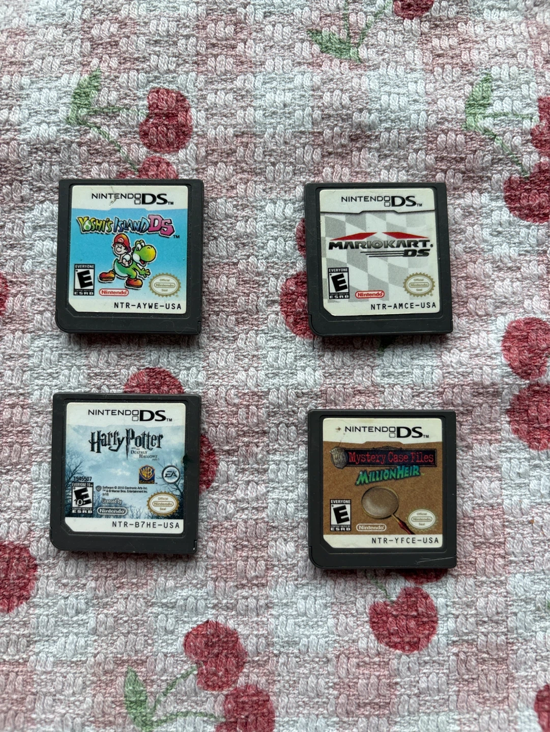Nintendo DS game cartridges