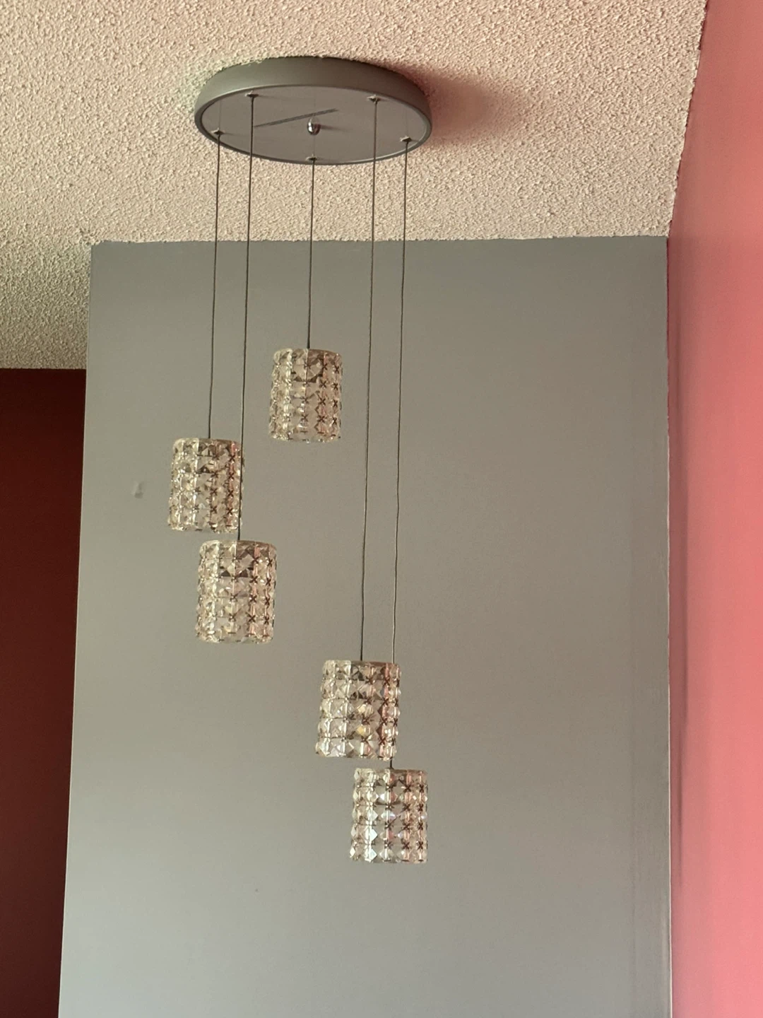 Chandelier Pendant Light Fixture - Crystal Accents - photo 2