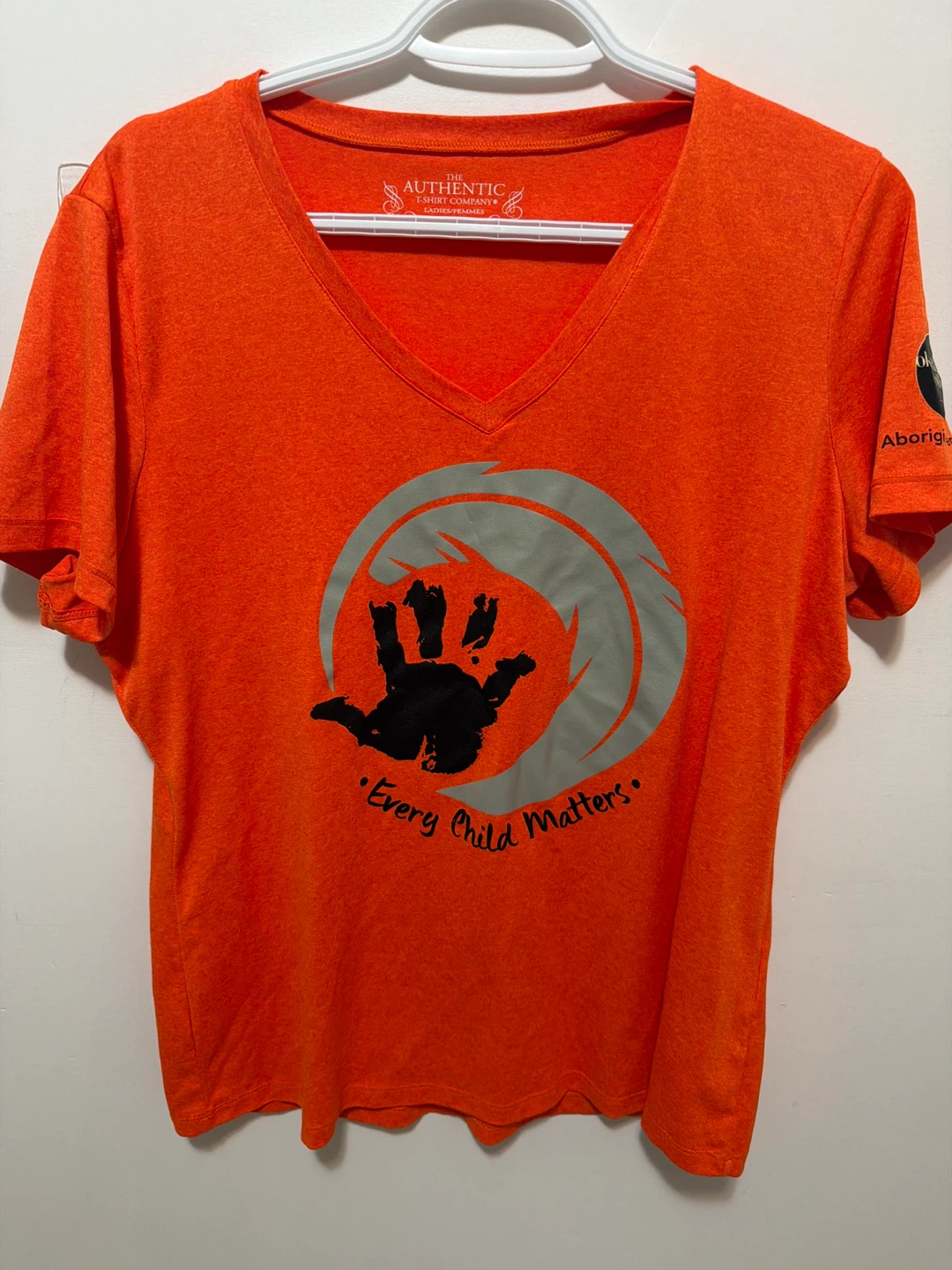 Ladies every child matters orange shirt