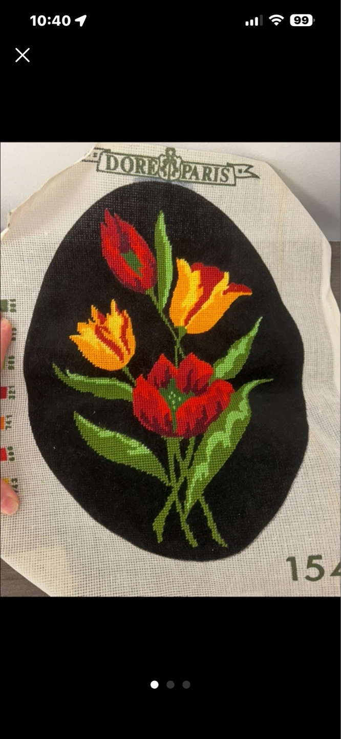 Assorted Needlepoint Canvases with Patterns - photo 2