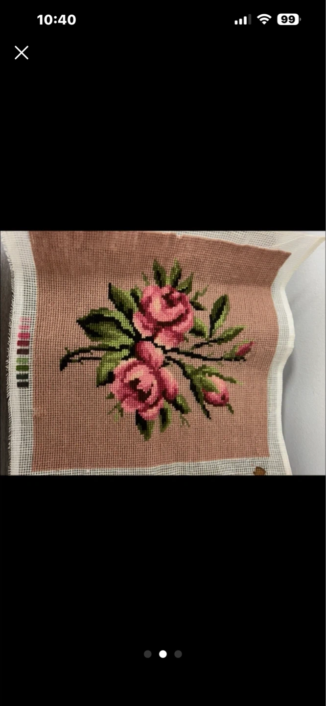 Assorted Needlepoint Canvases with Patterns