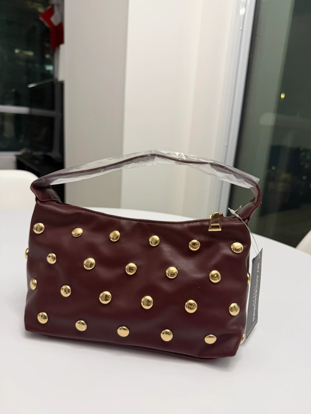 Burgundy bag my accessories London