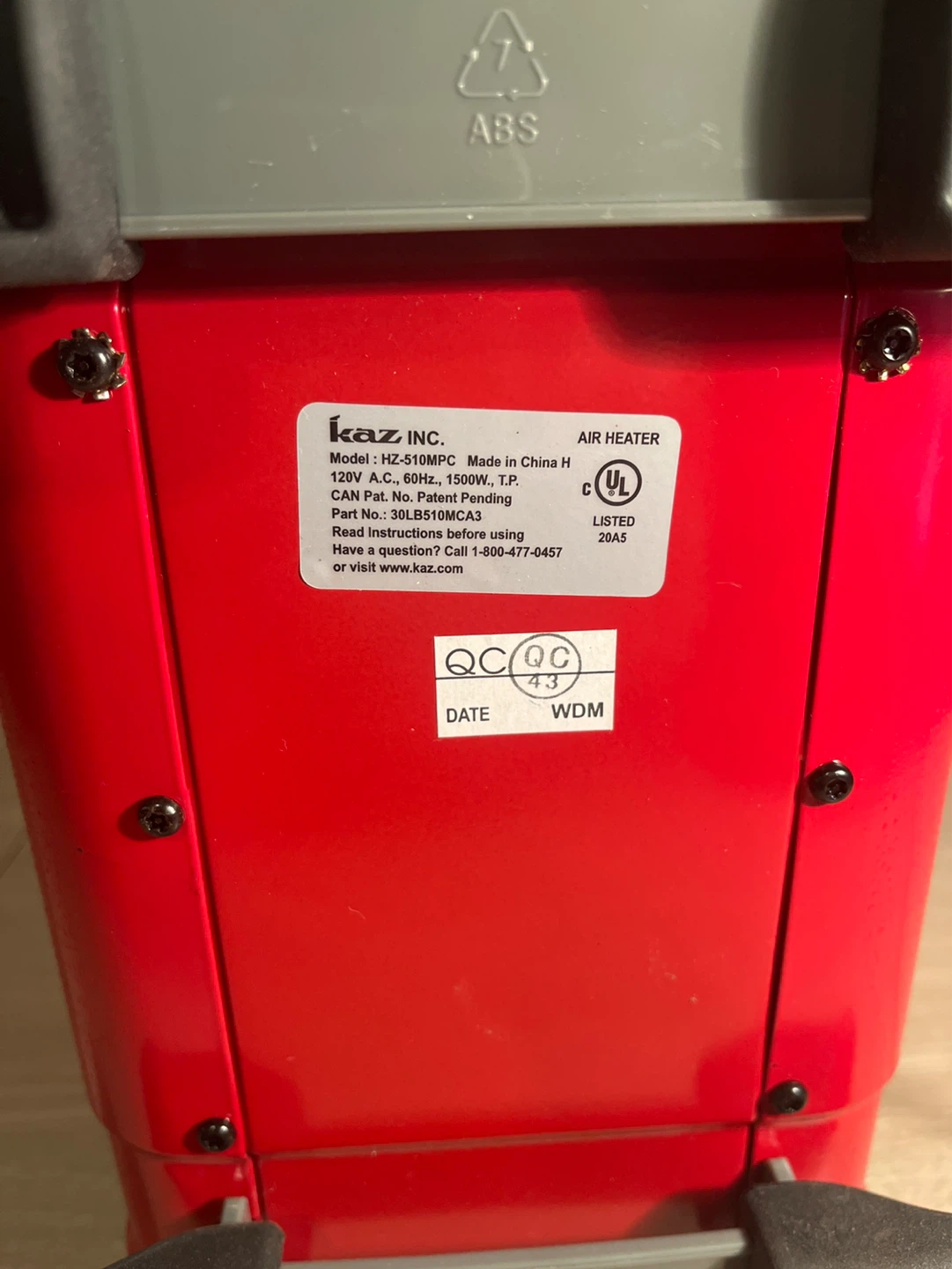RED Honeywell HZ-510MPC Portable Heater - photo 3