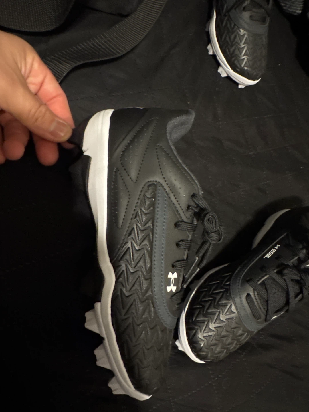 Under Armour Black Baseball Cleats - photo 2