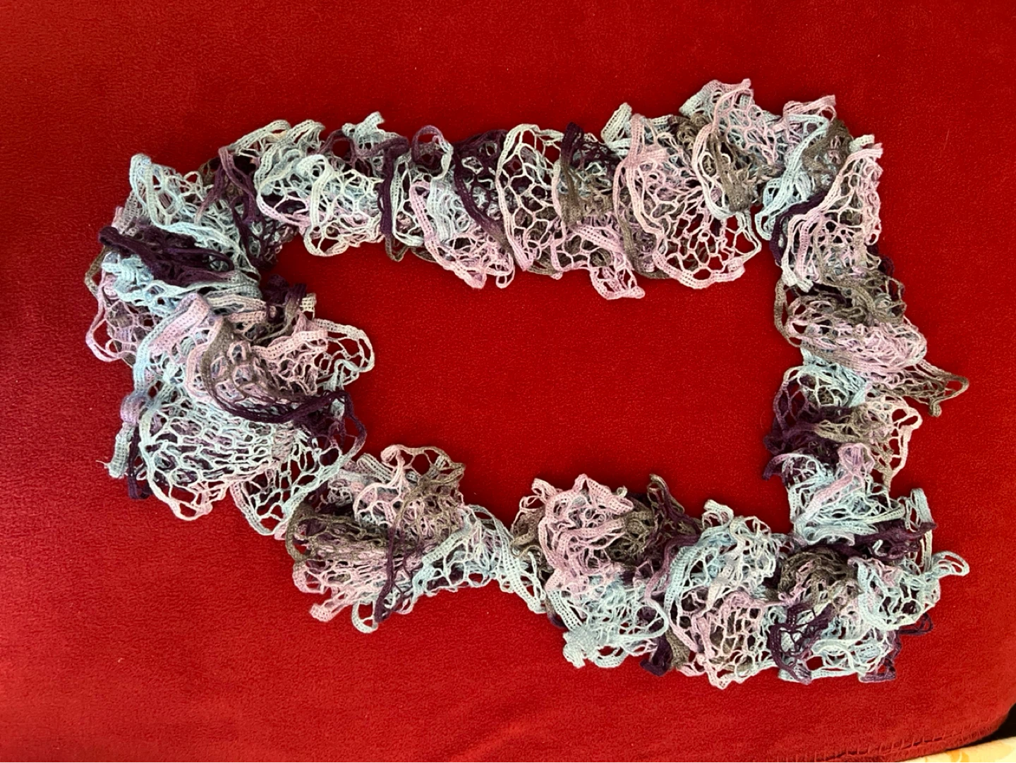 Crocheted Lace Scarf