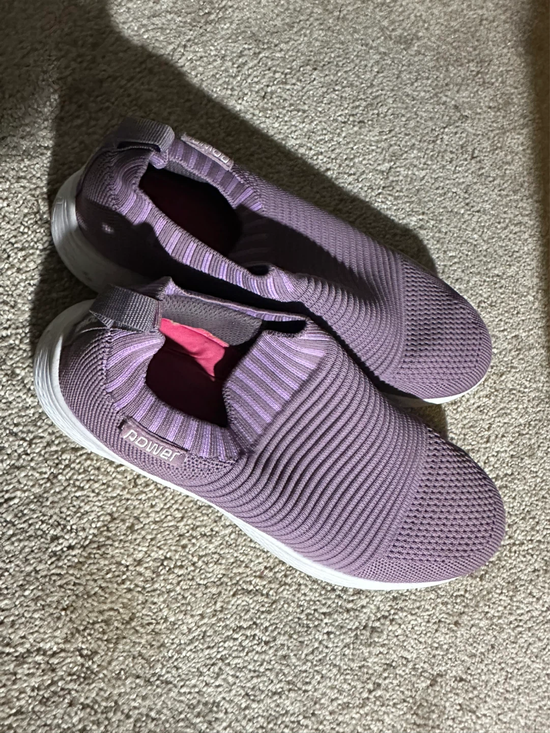 Power Ladies Slip-On Sneakers Size 8