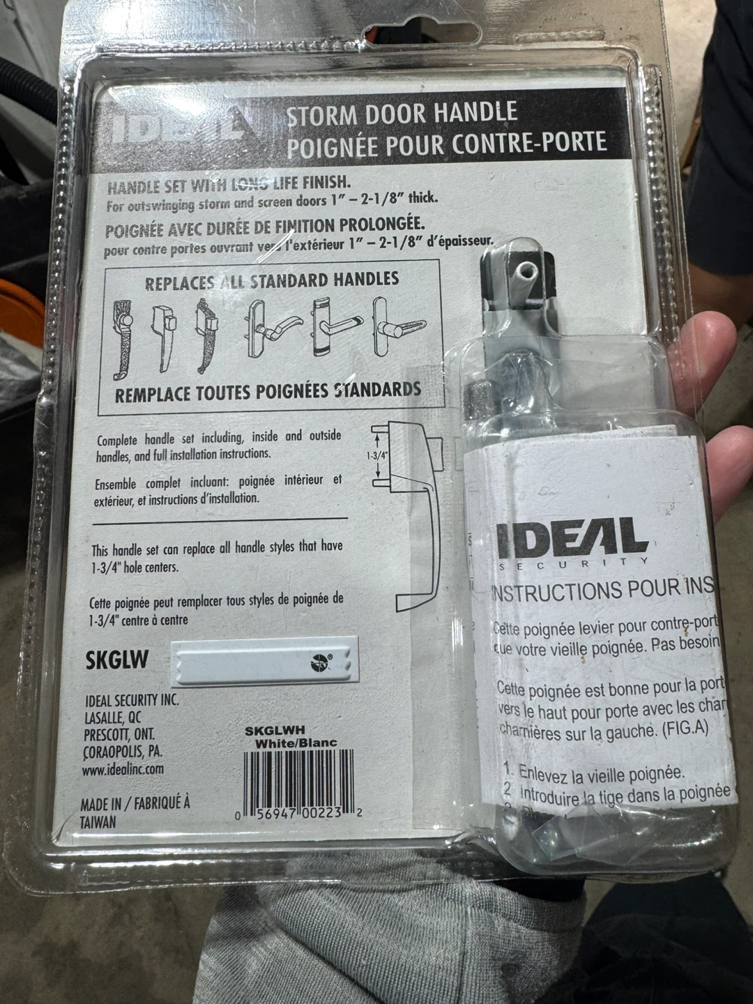 IDEAL SECURITY Storm Door Handle Set - photo 2