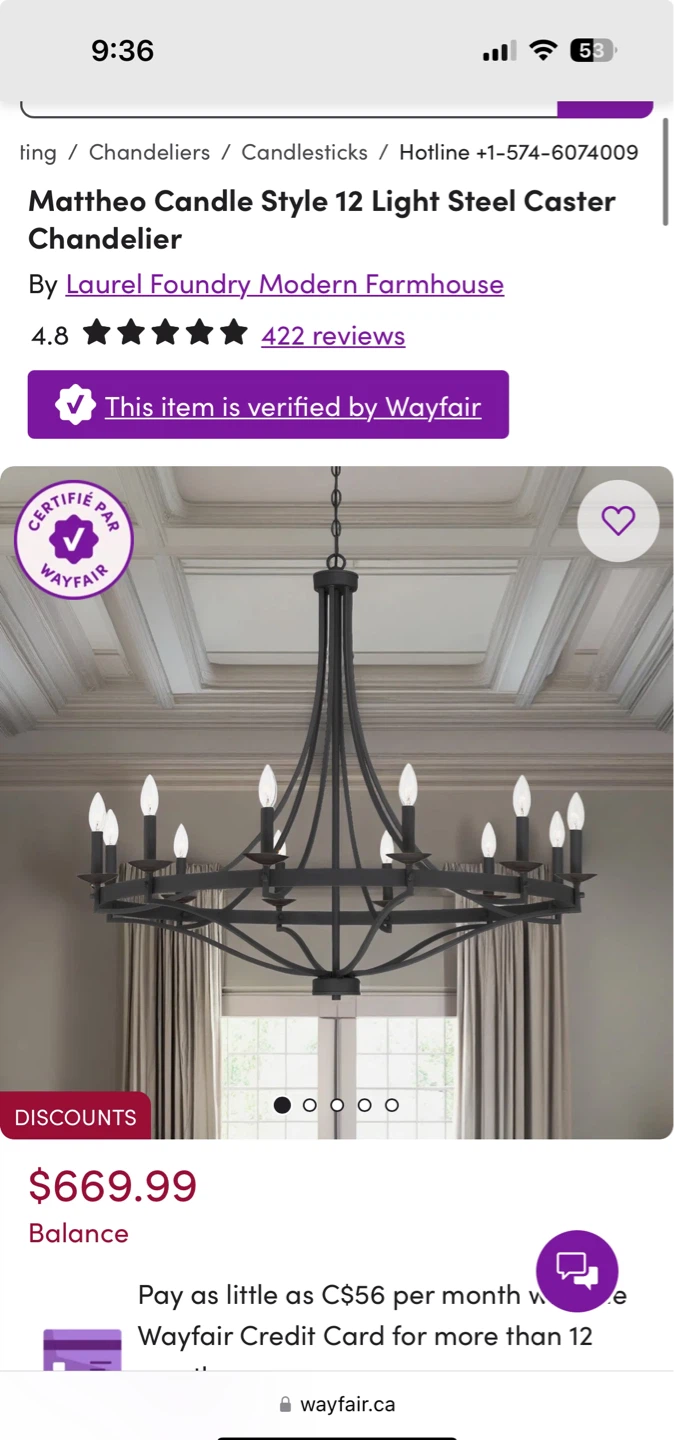 Acroma 12 Light Candelabra Base Chandelier