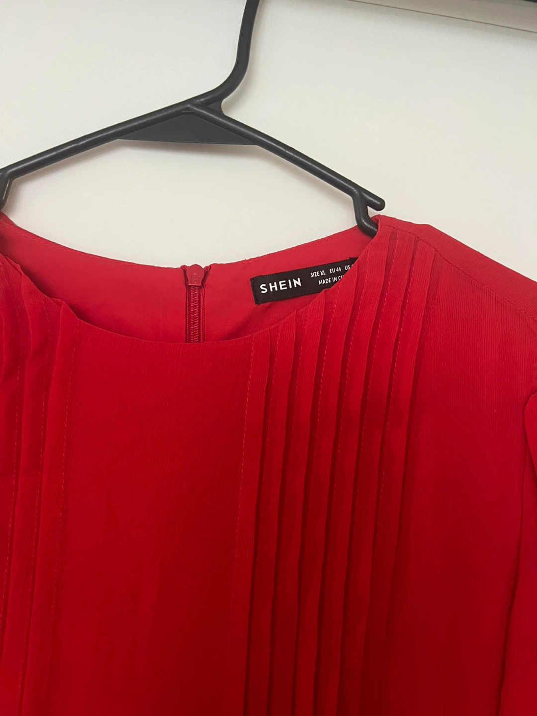 SHEIN Red Pleated long Dress - photo 3