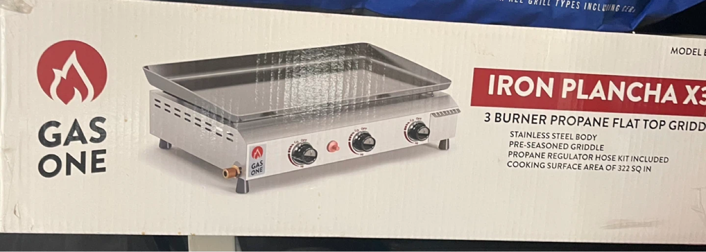 3 BURNER GAS GRIDDLE