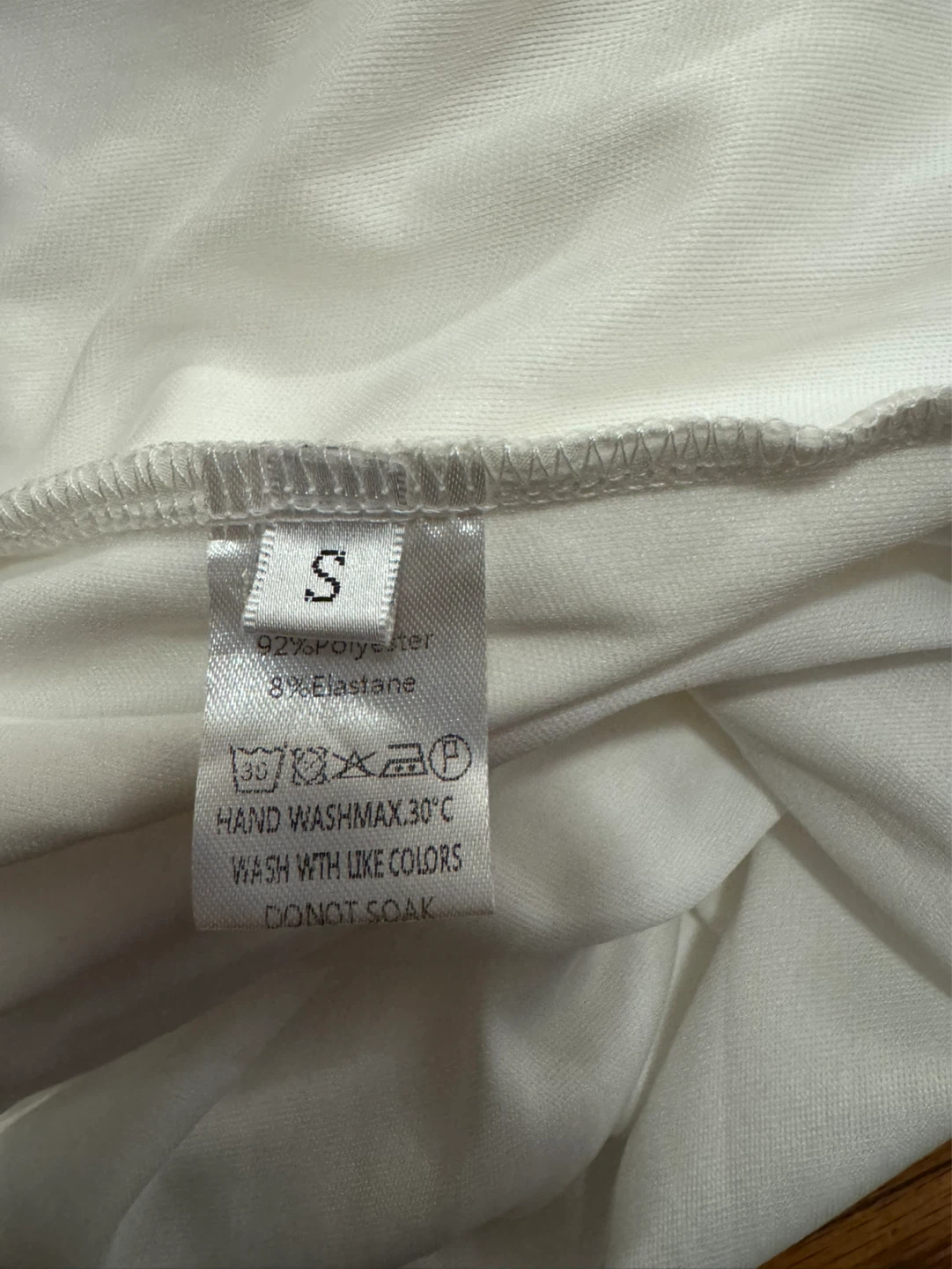 White Satin Slip Dress - Small - photo 4