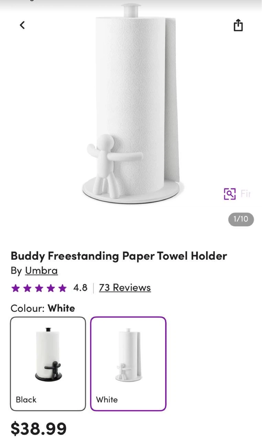 Paper Towel Holder with Cute Figure - photo 3