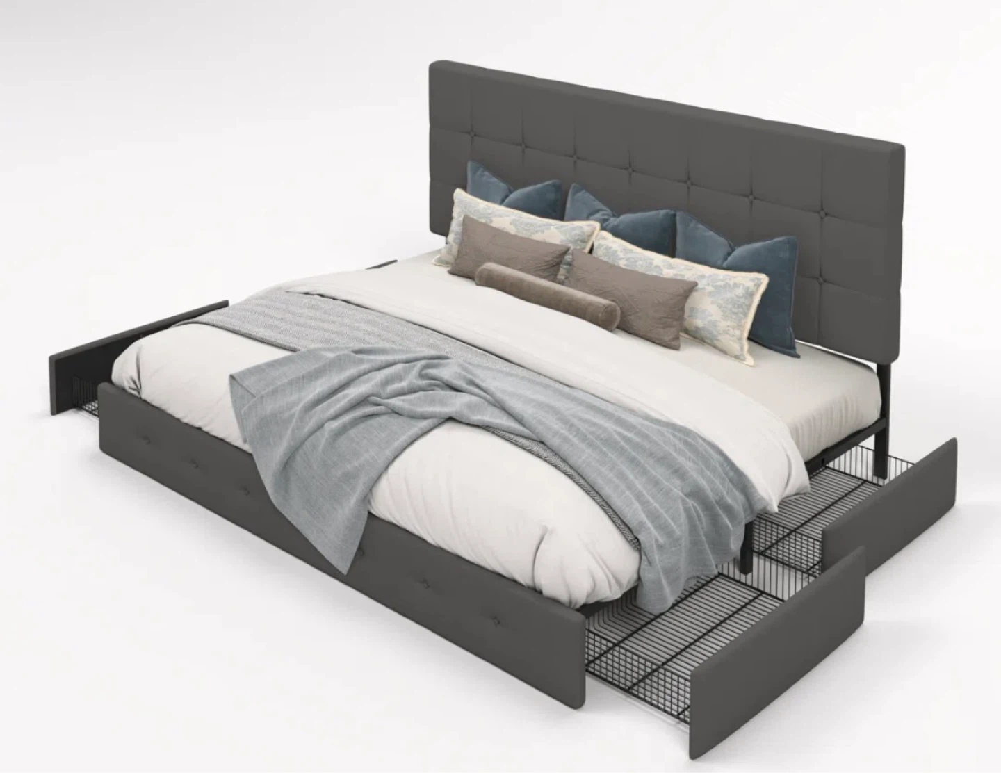 Bed queen storage bed - photo 4