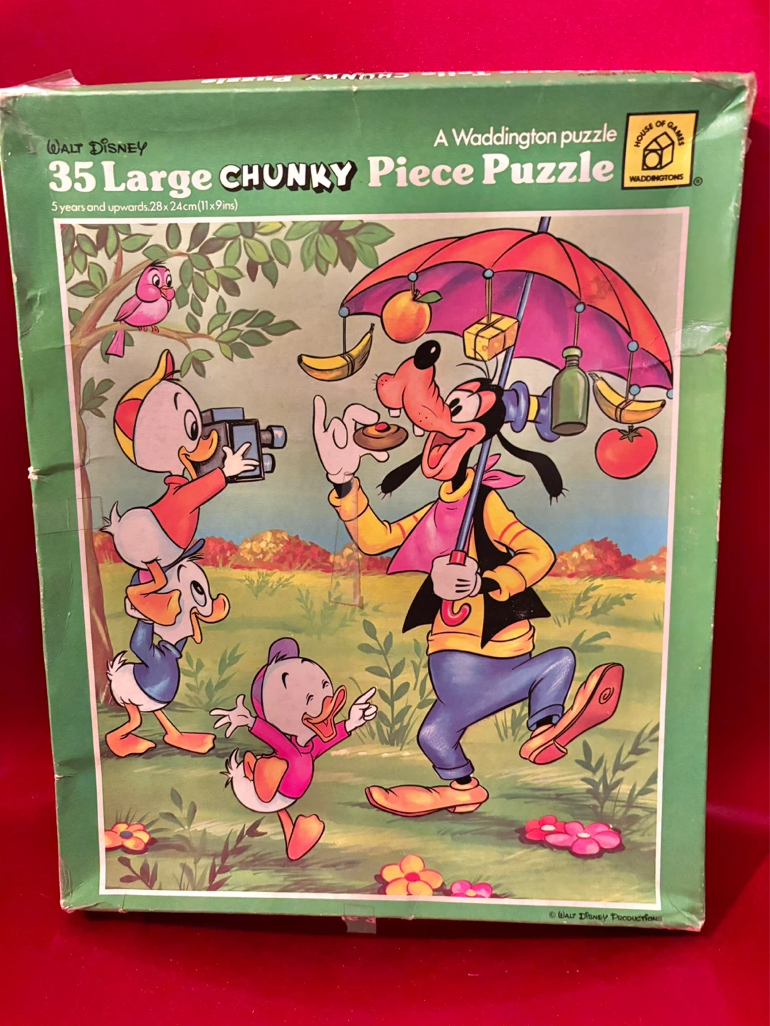 Vintage Walt Disney Goofy 35 Large Chunky Piece Jigsaw Puzzle