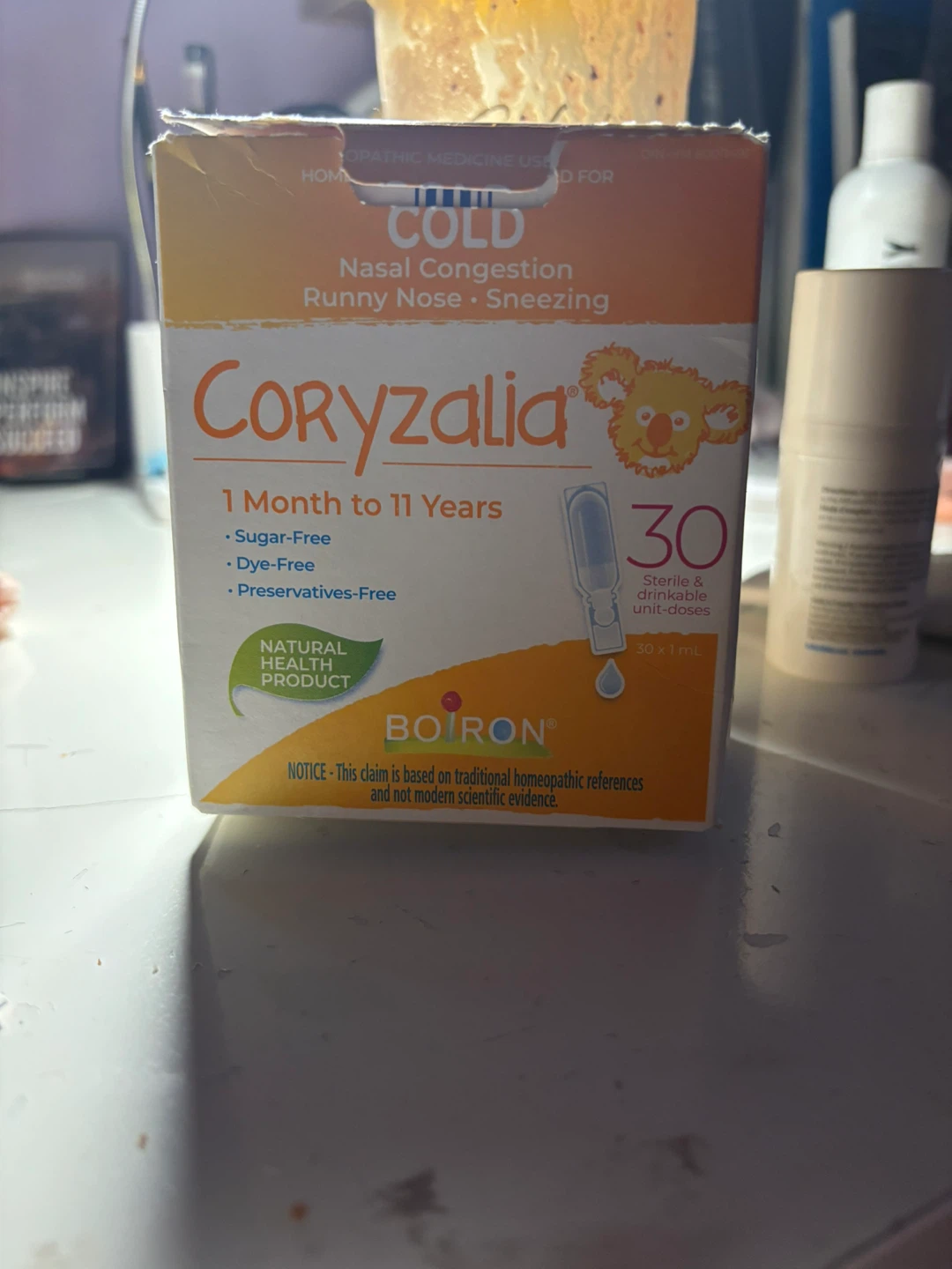 Boiron Cold Nasal Congestion Relief for 1 Month to 11 Years