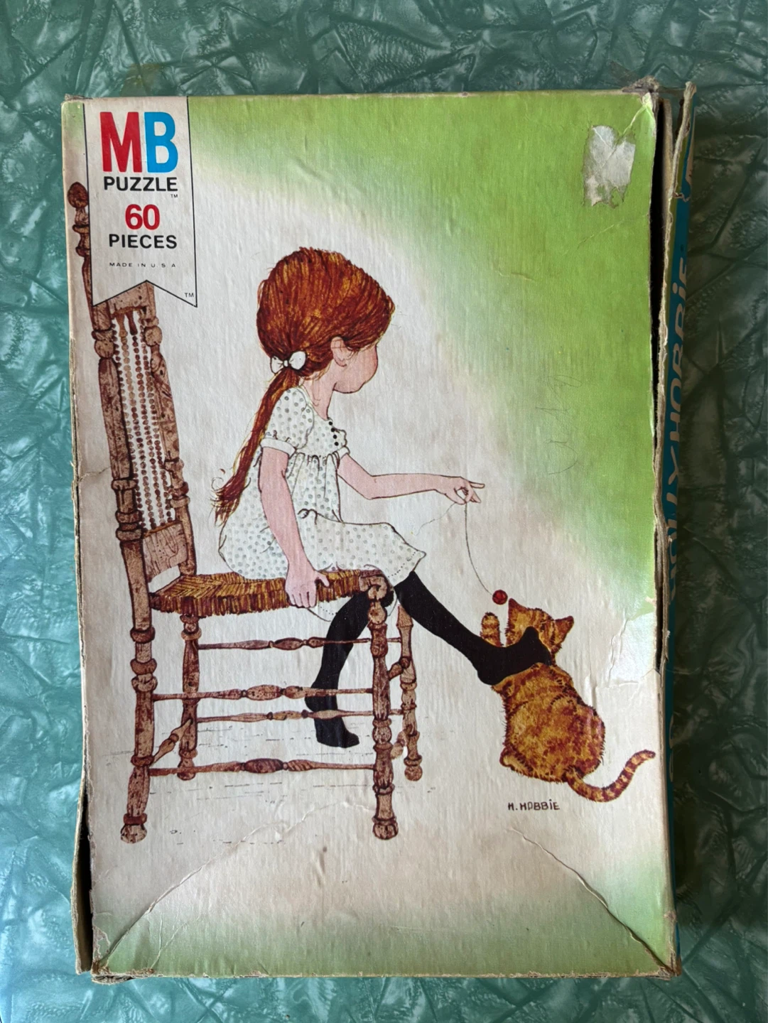 Vintage MB Puzzles 60 Pieces - Holly Hobbie Girl & Cat - photo 2