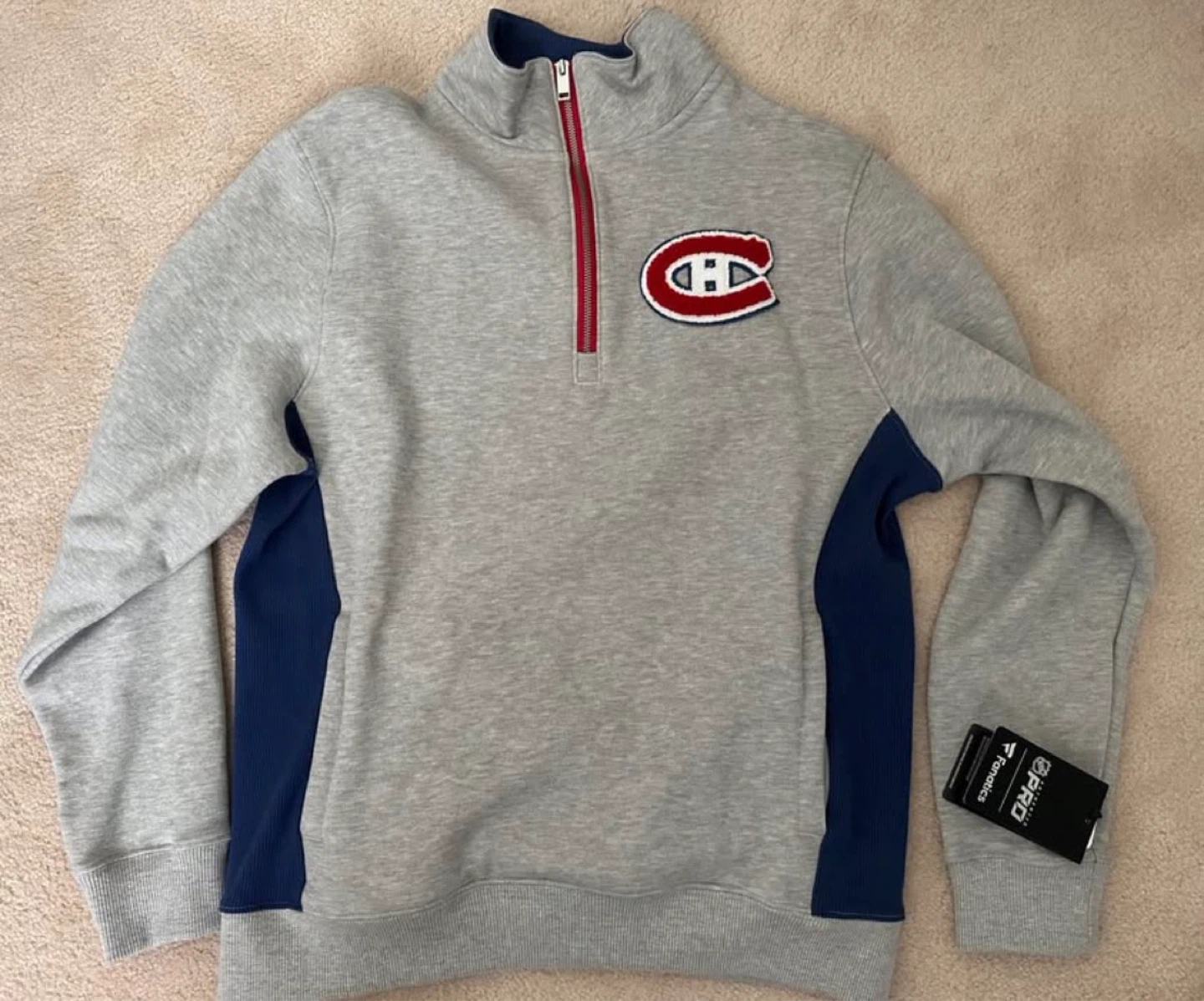 Montreal Canadiens Fanatics Quarter-Zip Pullover