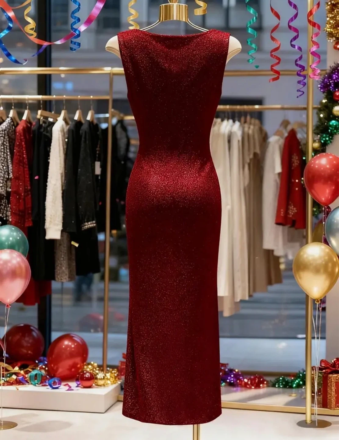 New Red Sparkly Dress - photo 2