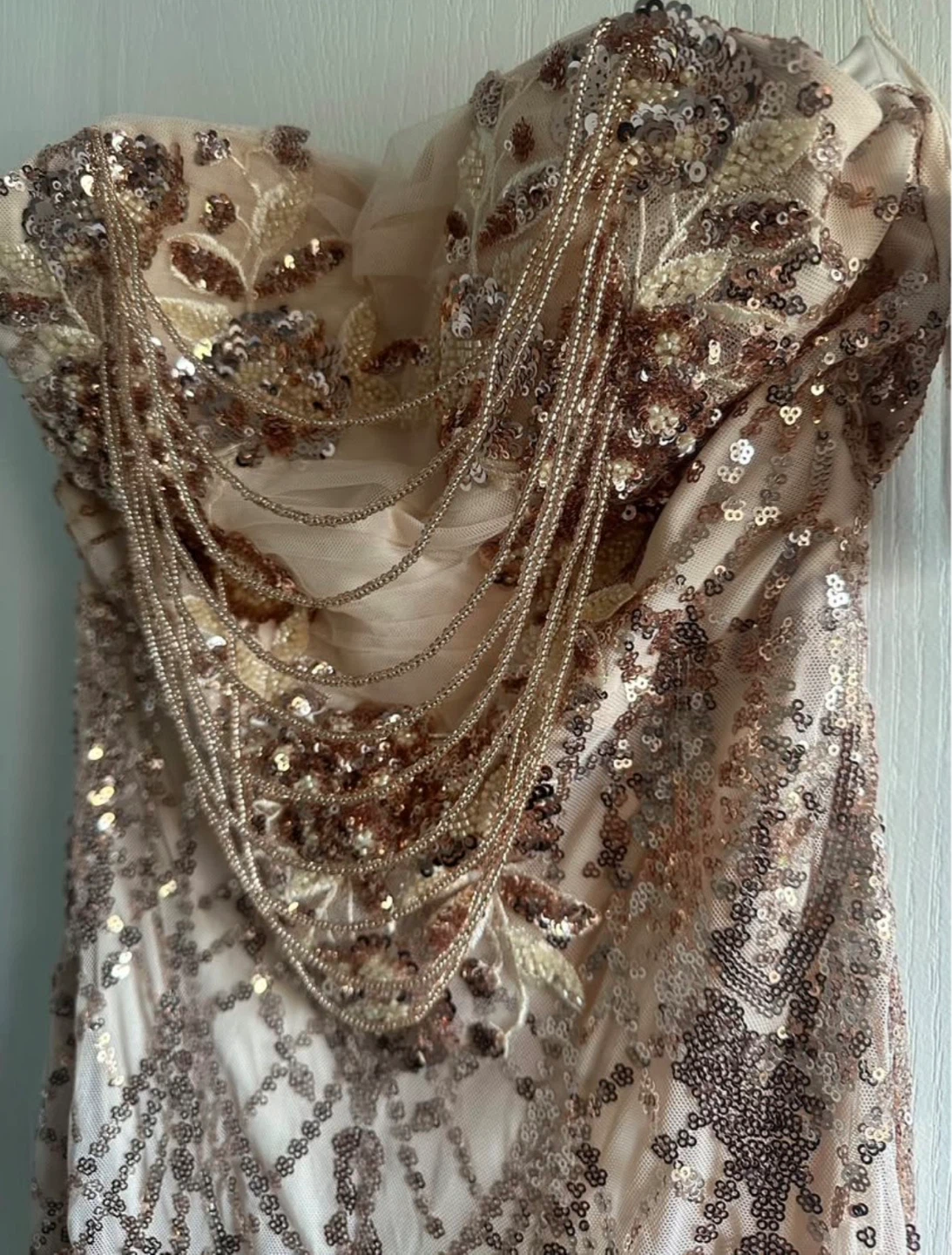 Strapless Formal Gown - Bella Barnett (Sequins) - photo 4