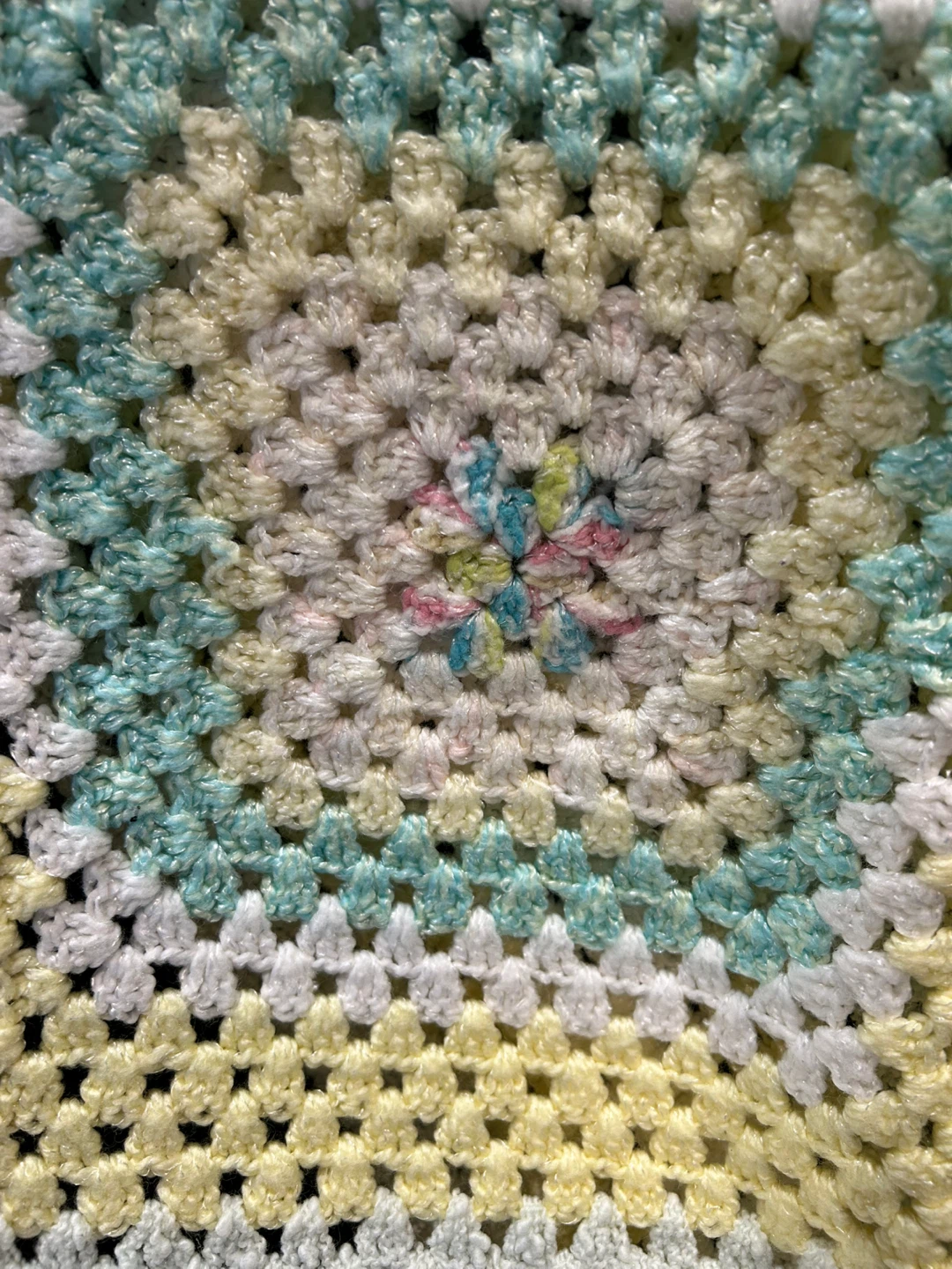 BEAUTIFUL HANDMADE 29” by 29” BABY BLANKET (SEE LISTING) - photo 2