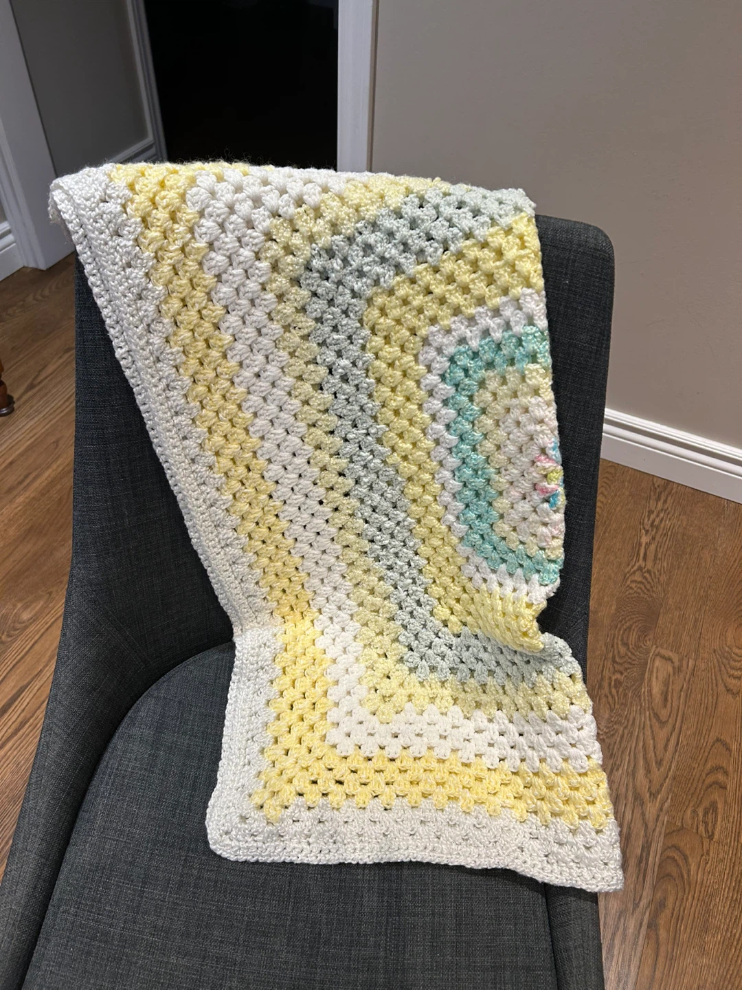 BEAUTIFUL HANDMADE 29” by 29” BABY BLANKET (SEE LISTING)