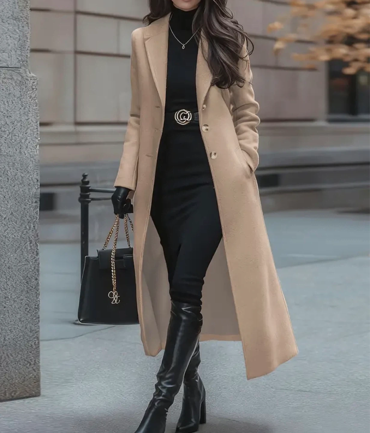 New Beige Long Coat