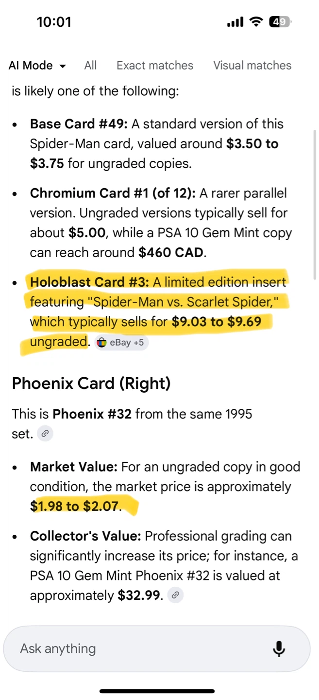 Marvel Trading Cards - Spider-Man & Phoenix - photo 3