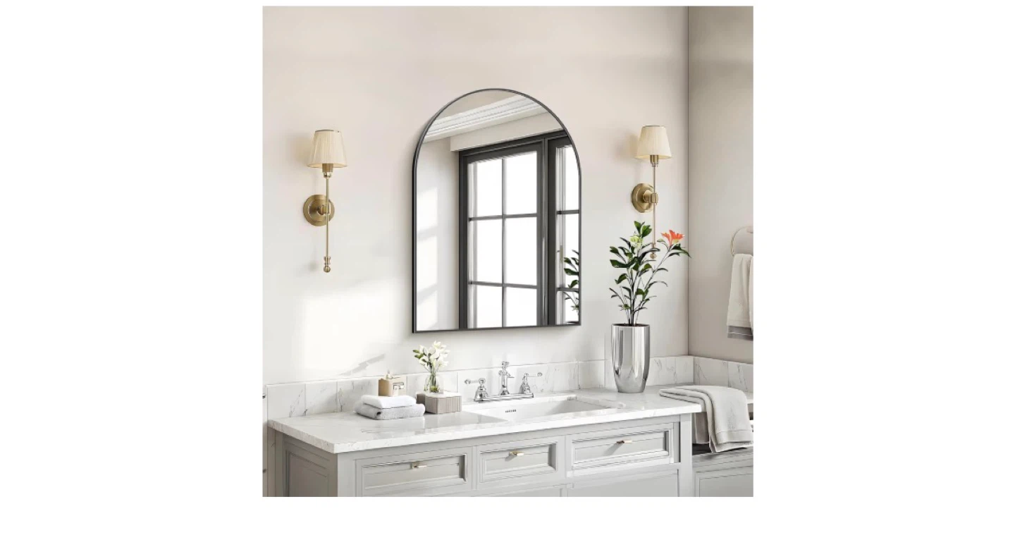 Arched Wall Mirror - 28" x 20"