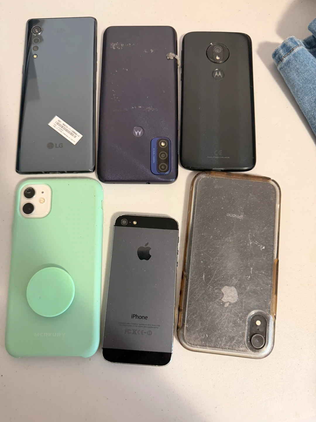 assorted smartphones
