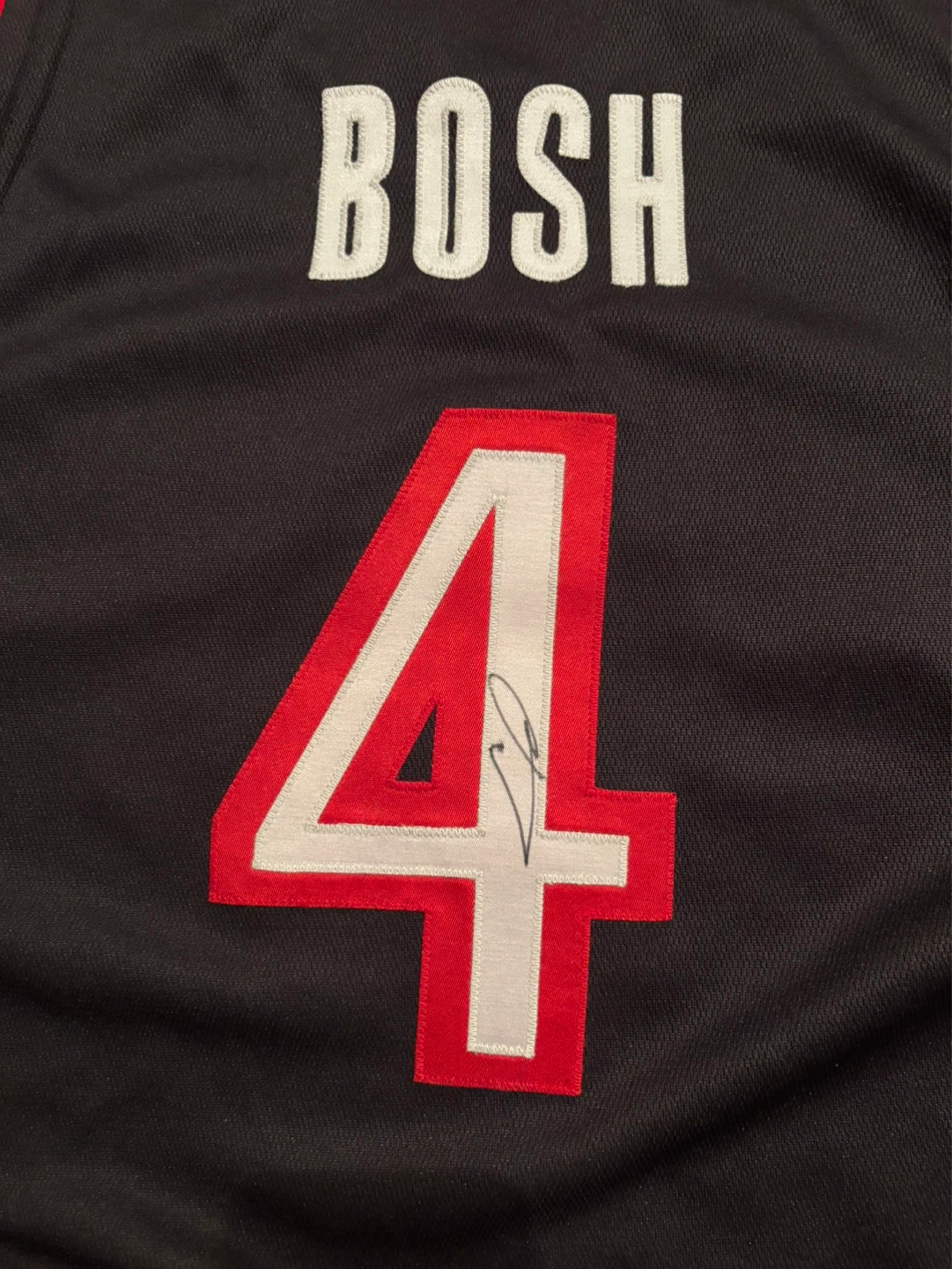Toronto Raptors Chris Bosh Auto  #4 Jersey Size 44 Adidas