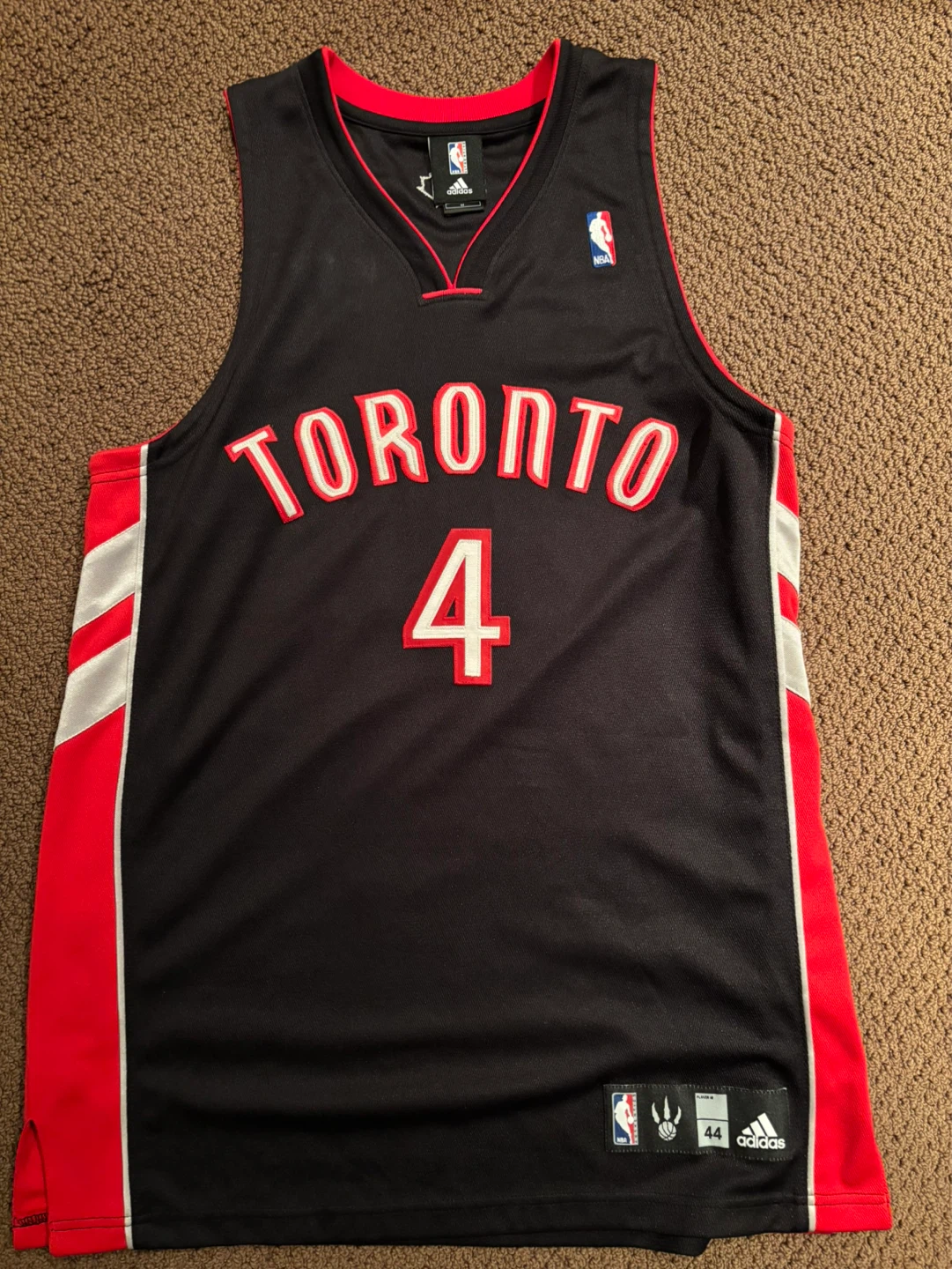 Toronto Raptors Chris Bosh Auto  #4 Jersey Size 44 Adidas - photo 3
