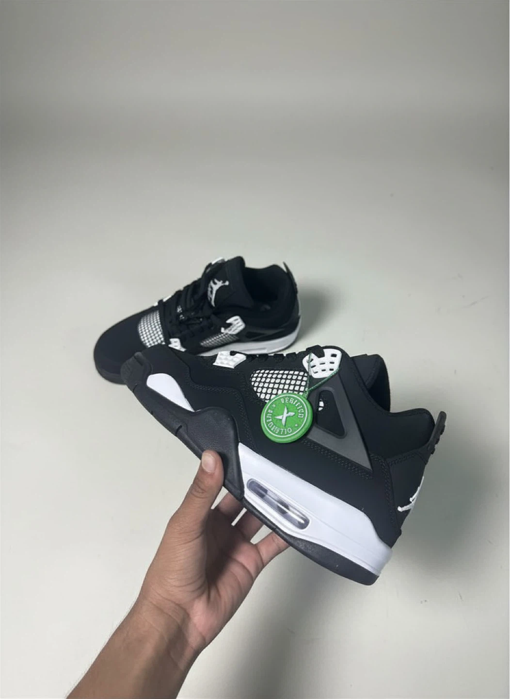 Air Jordan 4 Retro 'Black Cat' Sneakers - photo 3