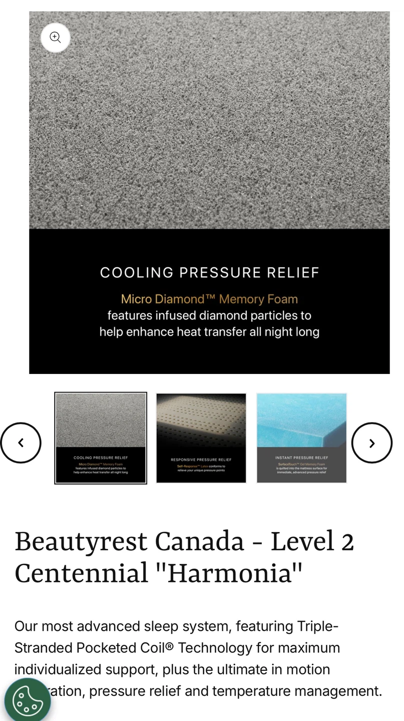 Beautyrest Canada - KING Level 2 Centennial "Harmonia" Mattress - photo 4