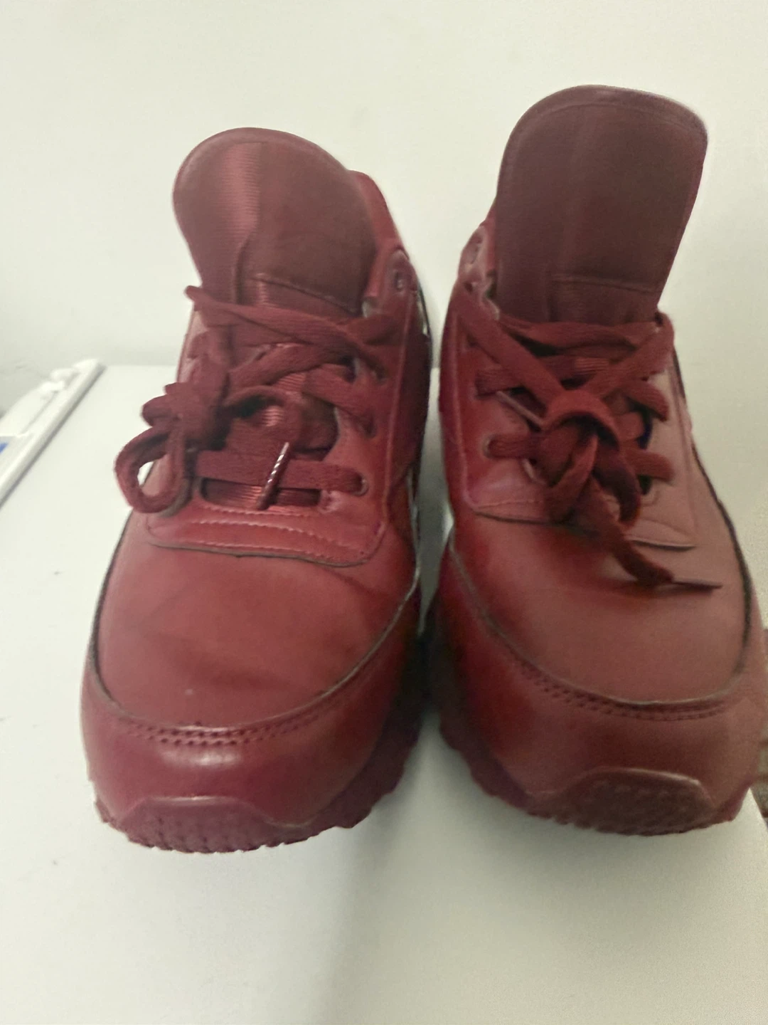 Reebok Classic Leather Running Shoes - Burgundy - photo 4