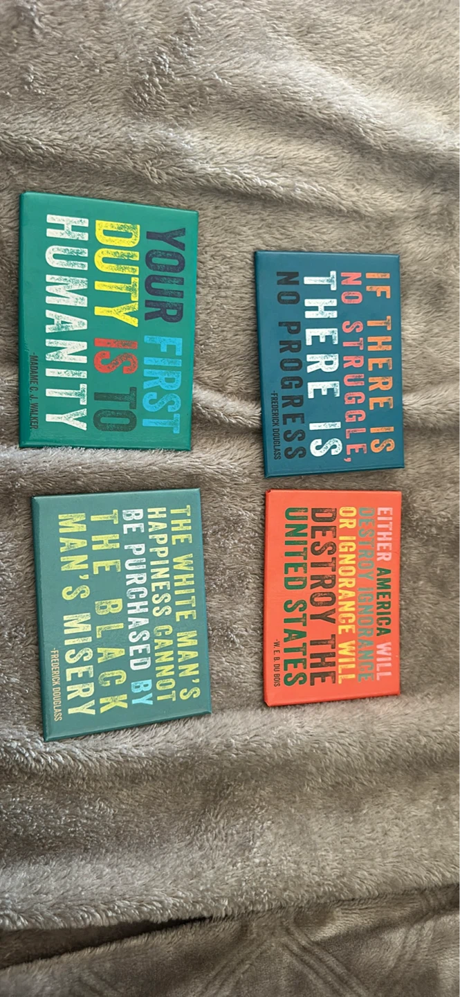 Set of 4 Inspirational Quote Magnets