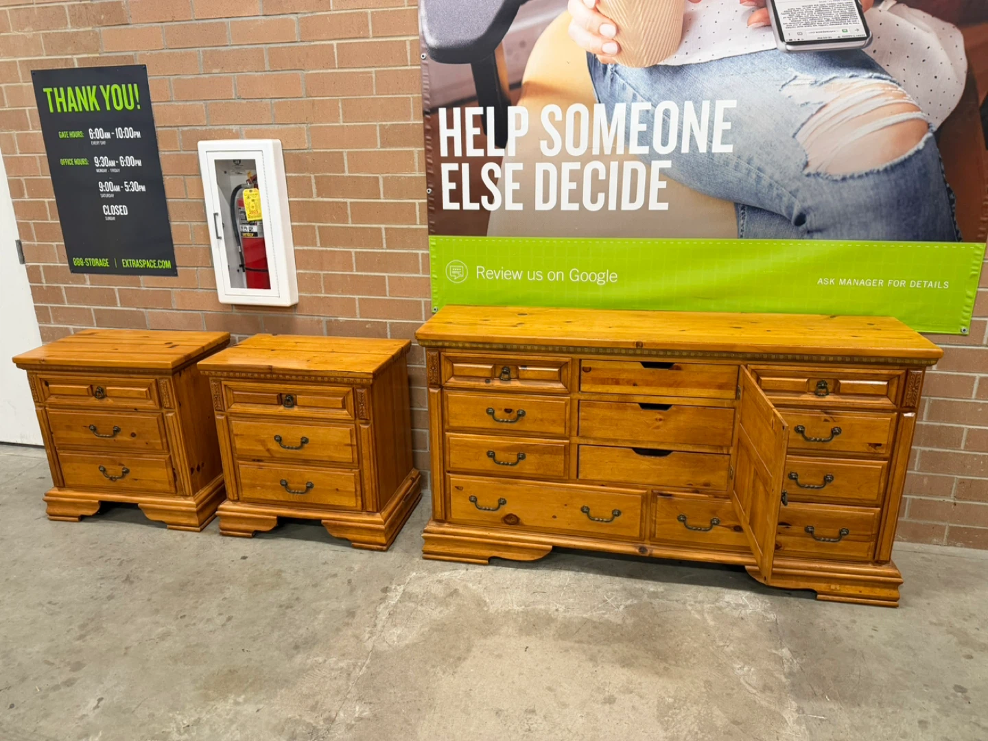 Wooden Dresser and Nightstand Set - photo 4