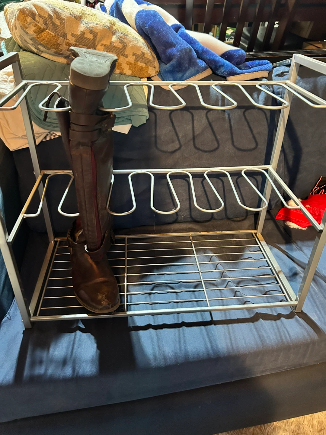 2-Tier Metal Boot Rack