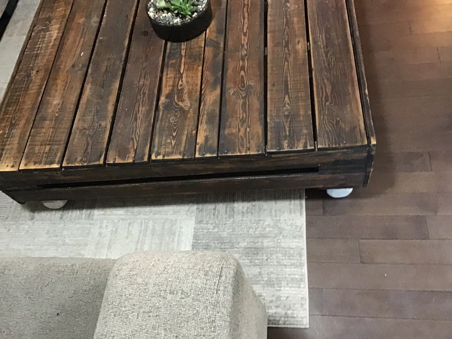Rustic Wooden Coffee Table - photo 2