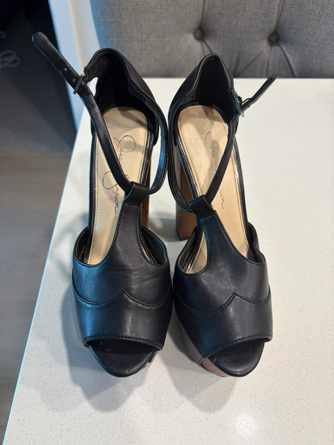 Jessica Simpson Women's Black Heels Size 8 - photo 2