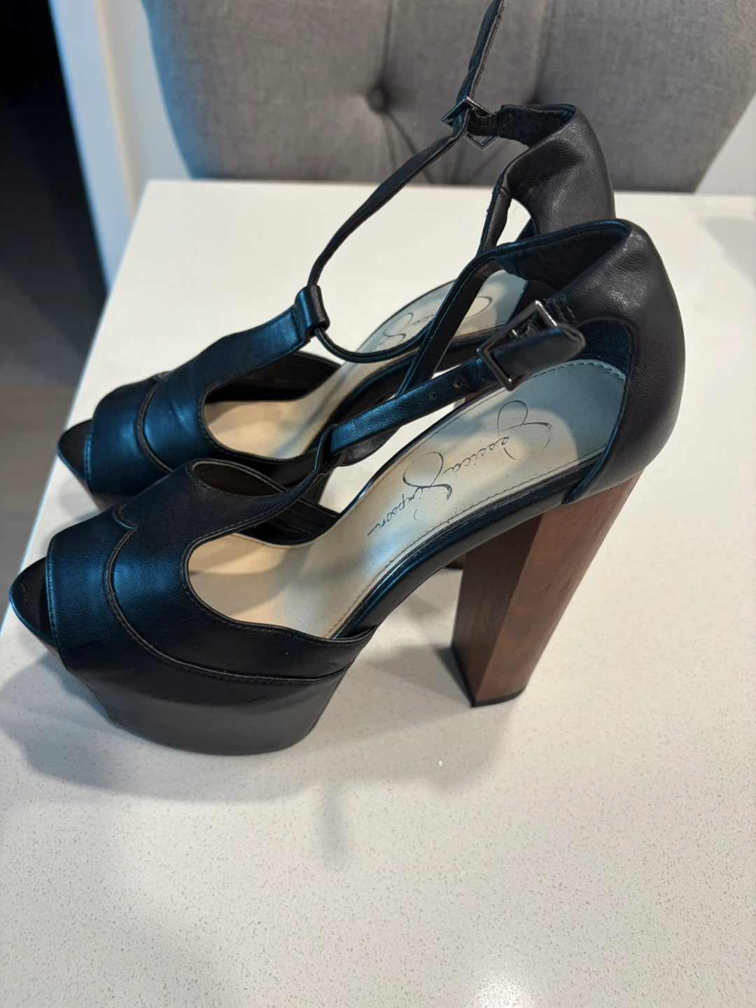 Jessica Simpson Women's Black Heels Size 8