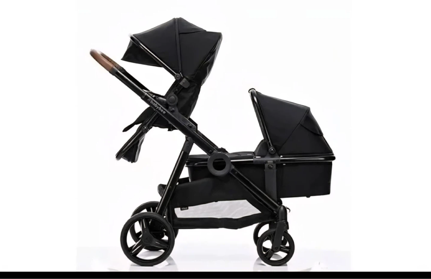 Babybee Twin Stroller - Black