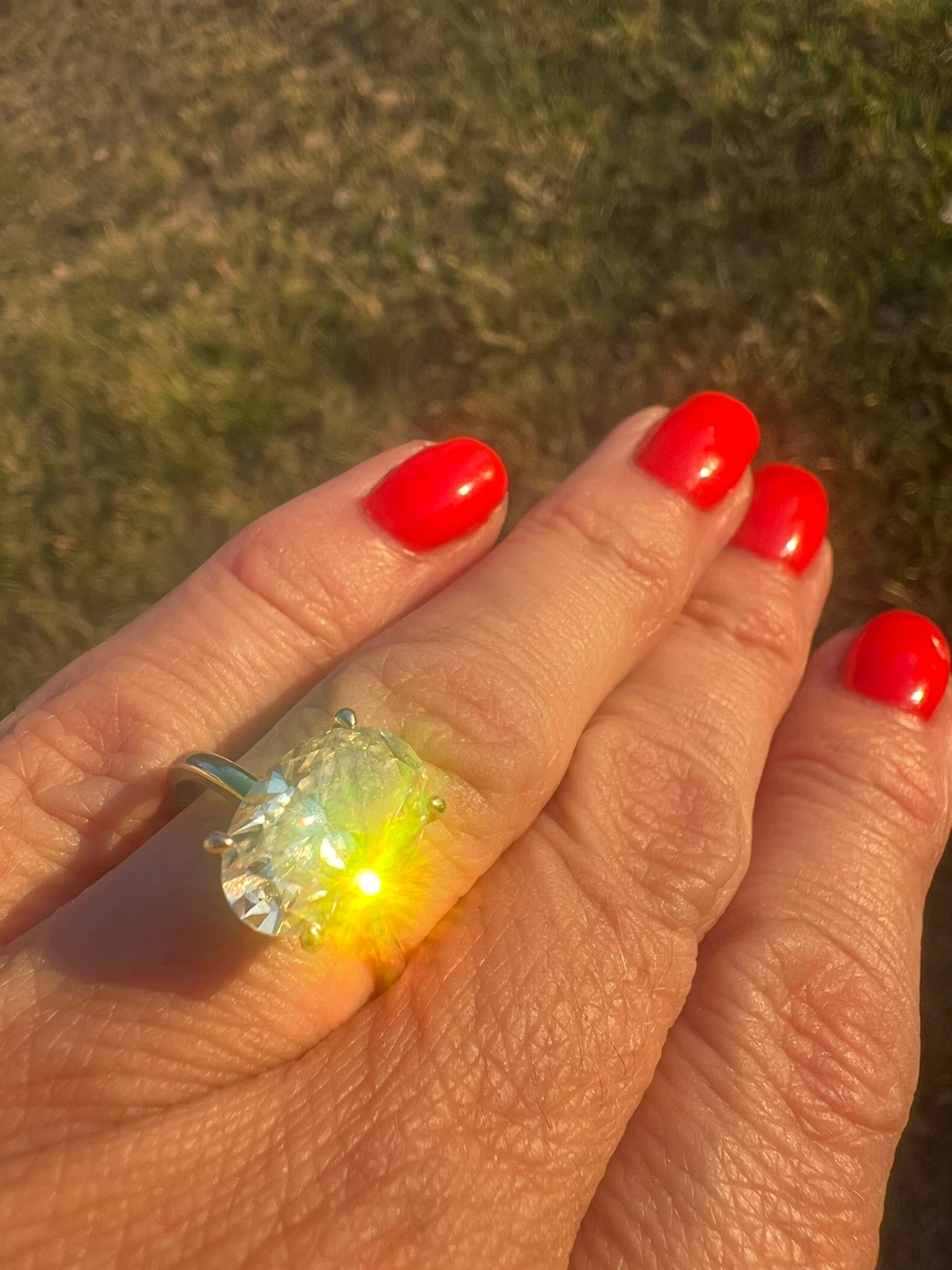 925 silver Engagement Ring with a moissanite - photo 3