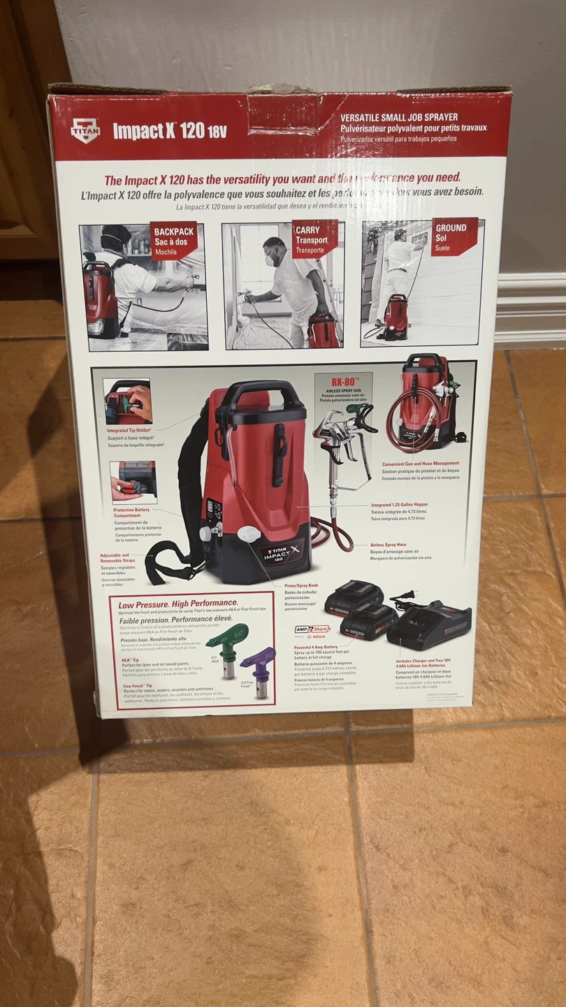 Titan Impact X 120 18V Cordless Small Job Sprayer System - photo 3
