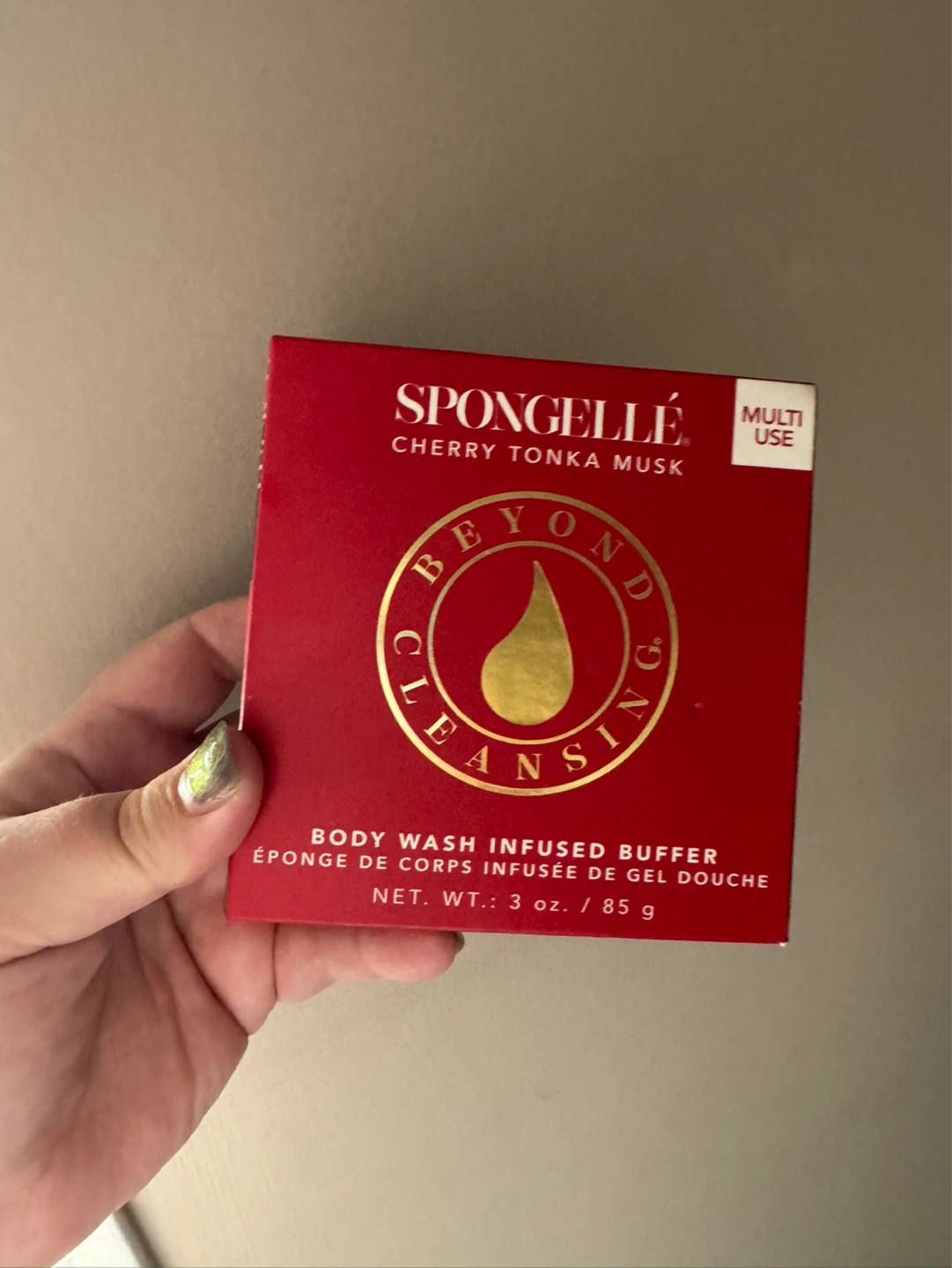 Spongellé Cherry Tonka Musk Body Wash Infused Buffer
