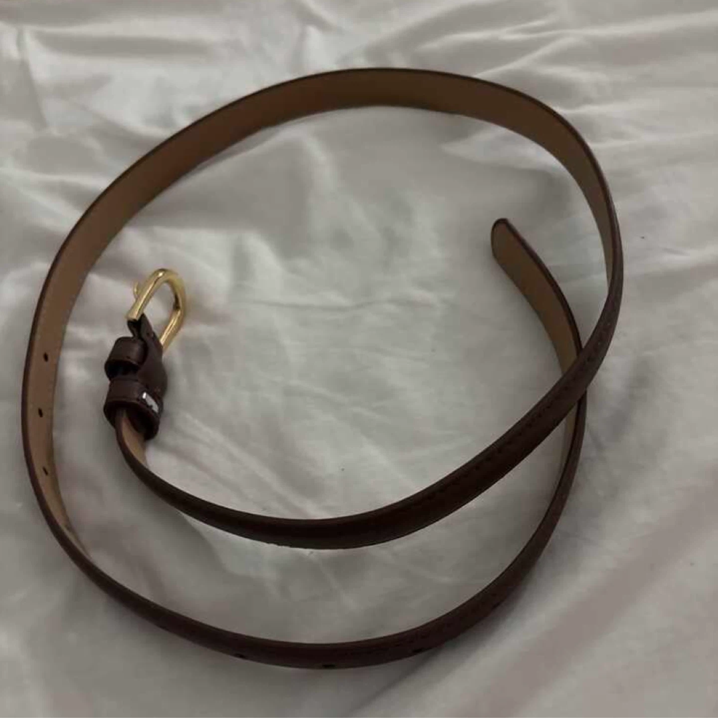 Dark Brown Gold Buckle Belt - photo 2