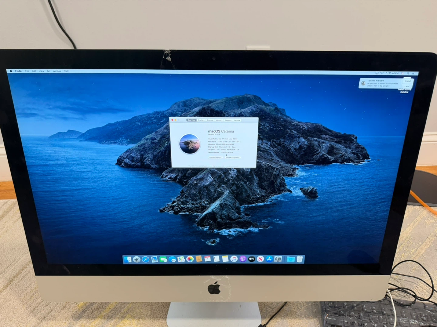 iMac 27” 5k Retina i7 32gb ram 500gb ssd 4gb graphics !