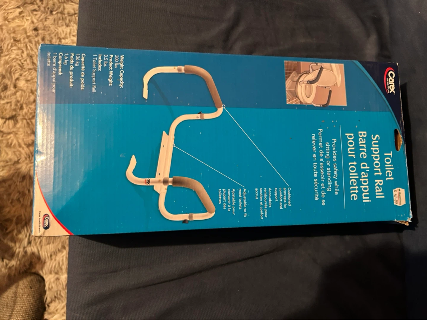 Carex Toilet Support Rail
