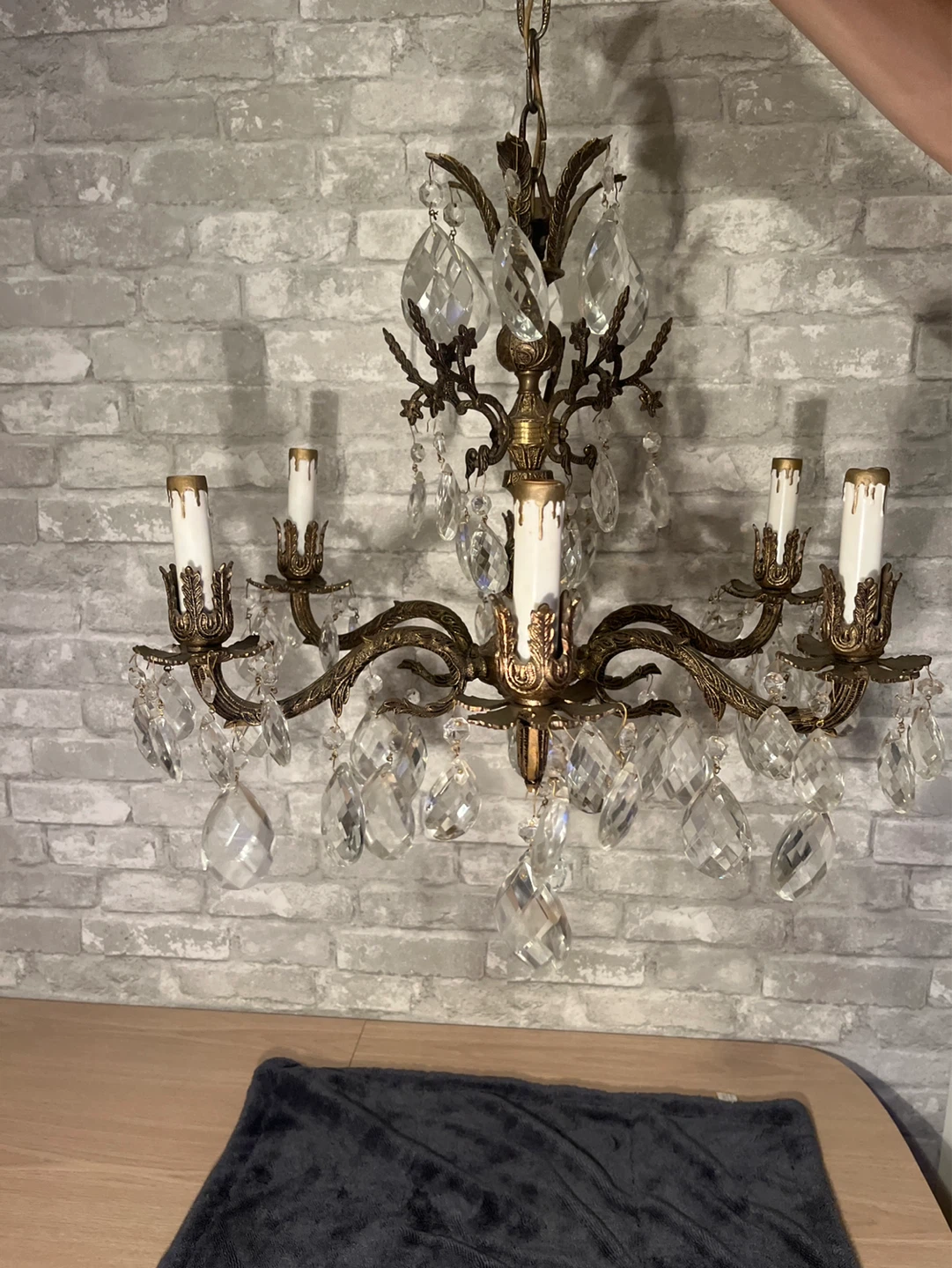 VINTAGE Crystal Chandelier